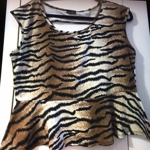 ANIMAL PRINT LADIES BLOUSE